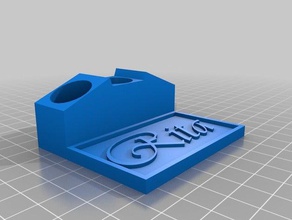 semplice portapenne gadgets 3d print model - Mito3D