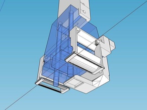 raise3d n2 active air duct v4 printer extruders 3d print model - Mito3D