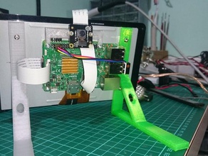 raspberry pi stand di montaggio videocamera gadget 3d print model - Mito3D