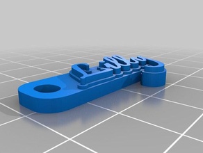 my customized multiline tag keychain- lilly keychains 3d print model - Mito3D