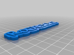 rochelle Anahtarlık özelleştirilmiş 3d print model - Mito3D