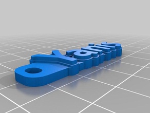 yanis keychains customized 3d print model - Mito3D
