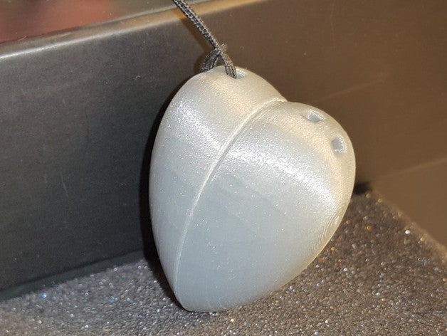 cœur transformateur -coeur bijoux gadget un trousseau de clés pendentif 3D print model - Mito3D