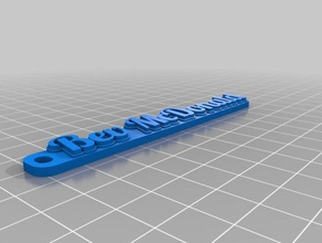 bev Anahtarlık özelleştirilmiş 3d print model - Mito3D