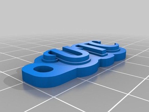 utc keychains customized 3d print model - Mito3D
