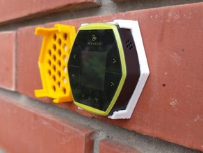 hexiwear wall mount gadgets iot mikroelektronika 3d print model - Mito3D