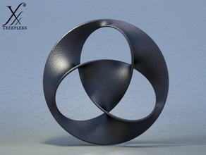 trefunknot small math art 3d print model - Mito3D