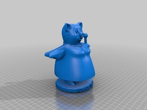 nicola parchi animali frullatore carattere alta scuola miss piggy regis high school studente progetto studenti 3d print model - Mito3D