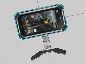 soporte cat s50 v2 mobile phone 3d print model - Mito3D