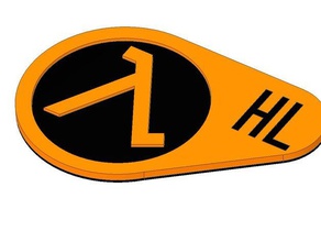 half life logo altri 3d print model - Mito3D
