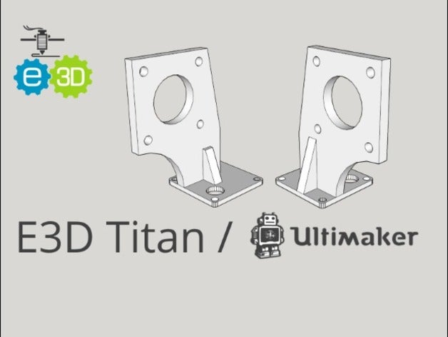 e3d titan ultimaker 2 monte la stampante parti direct drive estrusore e3d-titan flessibile ninjaflex 3D print model - Mito3D