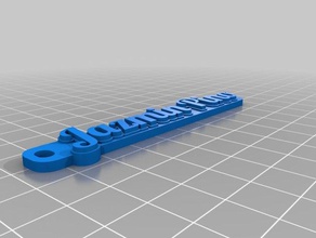 jazmin keychains customized 3d print model - Mito3D
