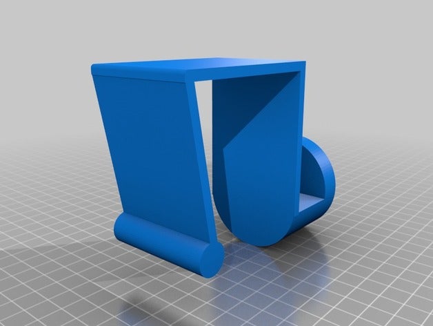 cube wall coat hanger office hook 3D print model - Mito3D