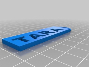 tara llavero 3d impresión 3d print model - Mito3D