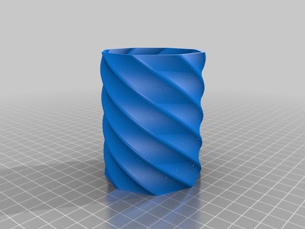 my customized twisty container containers 3D print model - Mito3D
