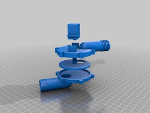 my customized automated diverter valve outdoor garden 3d print model - Mito3D