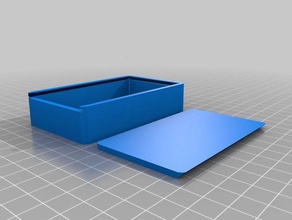 özelleştirilmiş parametrik benim üst kutu g2d sürgülü yuvarlak kaplar 3d print model - Mito3D