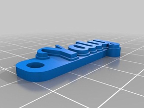 yaly Schlüsselanhänger angepasst 3d print model - Mito3D