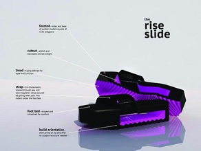 slayt platform sandalet artış 3d baskı ayakkabı 3d print model - Mito3D