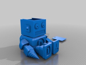 robot kapak hareket ediyor 3d baskı 3d print model - Mito3D