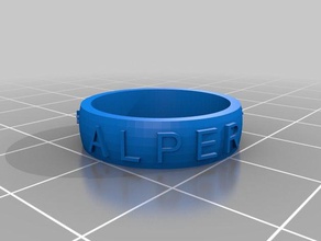 mi personalizados anillo de texto opcional creador customiser 3d impresión 3d print model - Mito3D