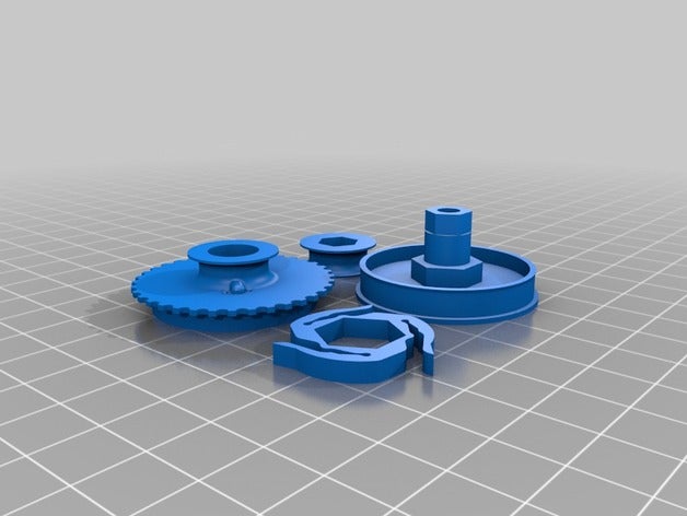 mini tensor de la polea robótica 3D print model - Mito3D