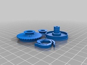 mini-tensor-Riemenscheibe in der Robotik Spanner 3d print model - Mito3D