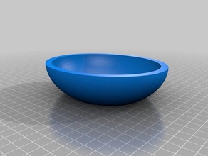 le oval bowl 1254x114x44 household customized 3d print model - Mito3D
