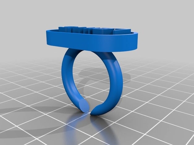 lewis rings customized 3D print model - Mito3D