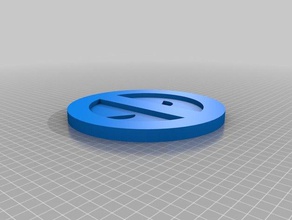 deadpool coaster i segni loghi logo simbolo drink personalizzati 3d print model - Mito3D