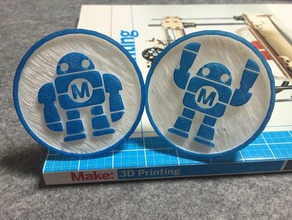maker faire robot timbre de modèle des robots makerfaire 3d print model - Mito3D