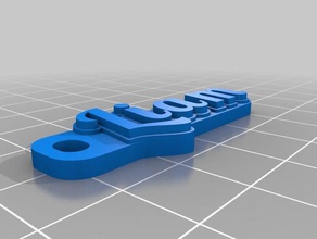 liams multiligne tag trousseau de clés porte-clés personnalisé 3d print model - Mito3D