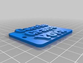 carrie grace york keychains customized 3d print model - Mito3D
