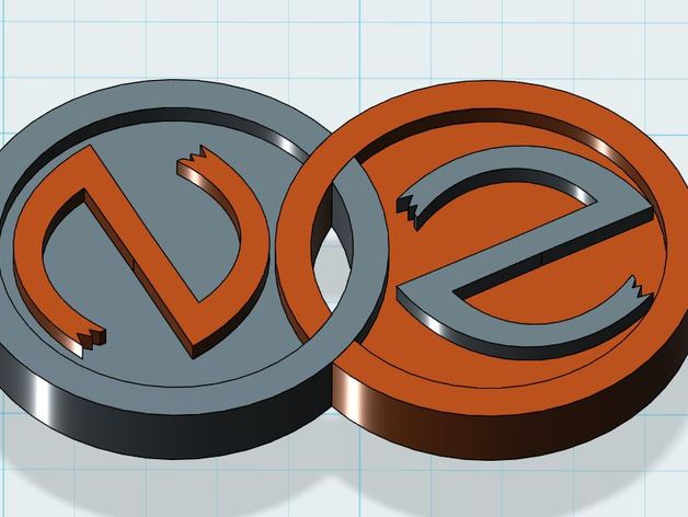 netozen logo signs logos company dualtrusion dual extrusion 3D print model - Mito3D
