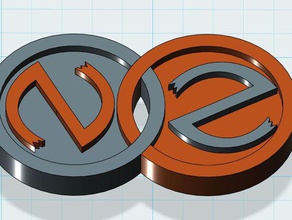 netozen logo des signes les logos de l'entreprise dualtrusion double extrusion 3d print model - Mito3D