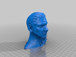 ian mckellen buste sculptures 3d print model - Mito3D