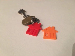 maison trousseau de clés l'organisation la casa portachiavi 3d print model - Mito3D