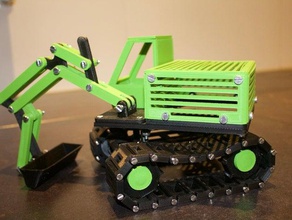real excavator vehicles 3d print model - Mito3D