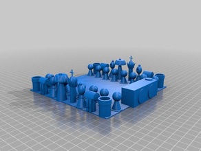 di scacchi 3d stampa 3d print model - Mito3D