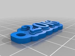 2016 keychains customized 3d print model - Mito3D