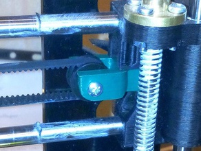 prusa i3 rework 15 belt stretcher update 3d printer parts holder tensioner i3v x-belt 3d print model - Mito3D