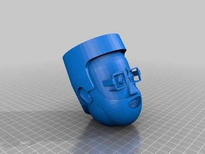 sorridente uomo 1 interattiva art personalizzato 3d print model - Mito3D