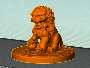 stronghero3d stonelion sculptures 3d print model - Mito3D