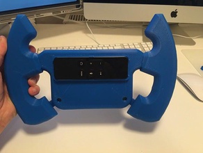 apple tv 4 siri remote steering wheel hack video games 3d print model - Mito3D
