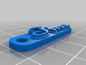 tina Anahtarlık özelleştirilmiş 3d print model - Mito3D