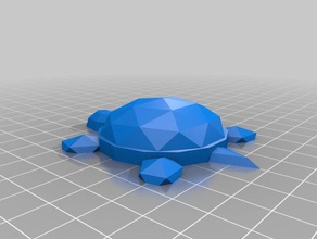 low-poly Schreibtisch Schildkröte Tiere Spielzeug 3d print model - Mito3D