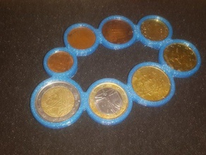 coleção de moedas titular emblemas personalizável euro italiano 3d print model - Mito3D