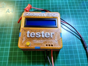 cas de boîtier transistor testeur m328 kit lcr esr pwm générateur signal l'électronique 3d print model - Mito3D