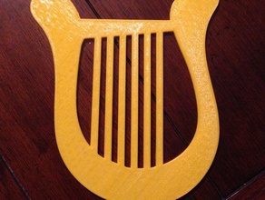 lyre props music musical instrument 3d print model - Mito3D