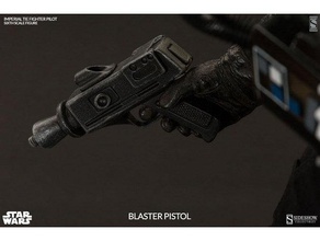 tie pilot blaster based sideshows which kenners 80s props star wars 3d print model - Mito3D